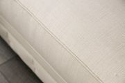 Cream linen-like fabric traditional US-made sofa additional photo 2 of 4