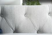 Linen-like fabric light gray US-made sectional sofa additional photo 5 of 6
