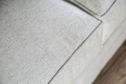 Linen-like gray fabric US-made nailhead trim sofa additional photo 2 of 2