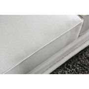 Off-white chenille fabric casual style loveseat by Furniture of America additional picture 3