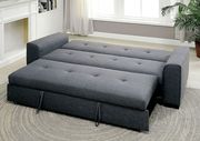 Gray linen fabric pull-out sofa bed by Furniture of America additional picture 3