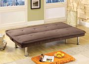 Mocha microfibier small casual sofa bed by Furniture of America additional picture 2