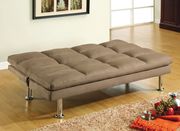 Light brown microfiber sofa bed by Furniture of America additional picture 2