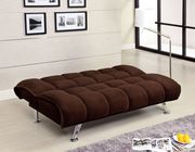 Modern 2pcs sofa bed in texturized chocolate fabric by Furniture of America additional picture 4