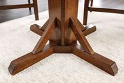 Brown cherry finish counter height table w/ trim additional photo 3 of 7