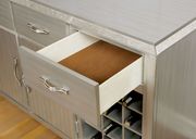 Silver finish / mirror inserts server / buffet additional photo 3 of 4