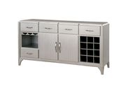 Silver finish / mirror inserts server / buffet additional photo 4 of 4