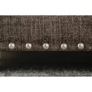 US-made casual dark brown chenille fabric loveseat by Furniture of America additional picture 3
