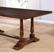 Brown cherry finish casual style dining table by Furniture of America additional picture 3