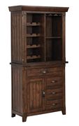 Brown cherry wine rack/display/curio by Furniture of America additional picture 2