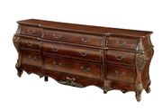 Traditional cherry finish buffet/display/TV Stand by Furniture of America additional picture 4