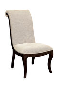 Beige finish upholstered seat dining chair additional photo 3 of 2