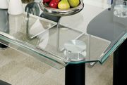 Curved glass edges / glass top dining table by Furniture of America additional picture 2