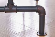 Black pipe-inspired family size table by Furniture of America additional picture 3