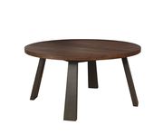 Round solid wood / veneer walnut table by Furniture of America additional picture 2