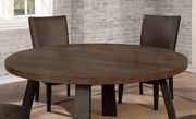 Round solid wood / veneer walnut table by Furniture of America additional picture 3