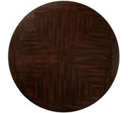 Espresso wood round top dining table by Furniture of America additional picture 2