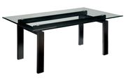 Rectangular glass top contemporary dining table by Furniture of America additional picture 2