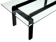 Rectangular glass top contemporary dining table by Furniture of America additional picture 3