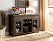 Family size dining in rustic walnut finish by Furniture of America additional picture 2