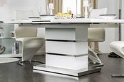 Contemporary white gloss finish dining table by Furniture of America additional picture 6