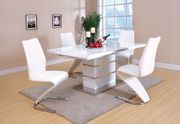 Contemporary white gloss finish dining table by Furniture of America additional picture 7