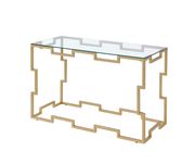 Gold/glass contemporary coffee table by Furniture of America additional picture 3