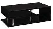 Black contemporary glossy coffee table by Furniture of America additional picture 4