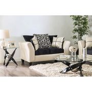 Leatherette/chenille fabric contemporary loveseat by Furniture of America additional picture 4