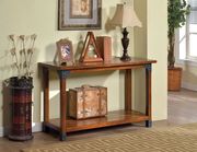 Country style oak finish 3pcs coffee table set by Furniture of America additional picture 3