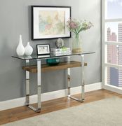 Glass top / metal legs contemporary coffee table by Furniture of America additional picture 2