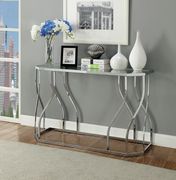 Metal/glass construction modern coffee table by Furniture of America additional picture 2