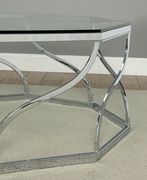 Metal/glass construction modern coffee table by Furniture of America additional picture 3