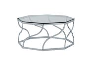 Metal/glass construction modern coffee table by Furniture of America additional picture 4