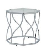 Metal/glass construction modern coffee table by Furniture of America additional picture 5