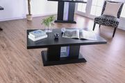 Black wood finish coffee table with LED by Furniture of America additional picture 2