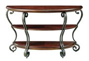Traditional classic oval coffee table w/ glass insert by Furniture of America additional picture 5