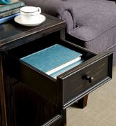 Transitional style atique black wood coffee table by Furniture of America additional picture 2