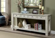 Transitional style atique white wood coffee table by Furniture of America additional picture 3