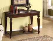 Traditional coffee table with glass-insert top by Furniture of America additional picture 3