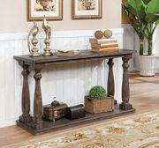 Rustic style antique gray coffee table by Furniture of America additional picture 4