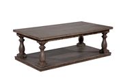 Rustic style antique gray coffee table by Furniture of America additional picture 7