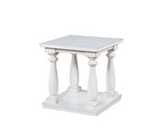 Rustic style antique white coffee table by Furniture of America additional picture 3