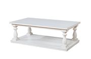 Rustic style antique white coffee table by Furniture of America additional picture 5