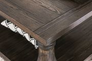 Solid wood top weathered walnut finish coffee table by Furniture of America additional picture 3