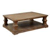 Solid wood coffee table in natural wood finish by Furniture of America additional picture 3