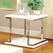 Contemporary white high gloss coffee table by Furniture of America additional picture 3