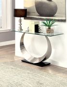 Stainless steel / glass top coffee table by Furniture of America additional picture 5