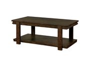 Rustic walnut finish coffee table by Furniture of America additional picture 4