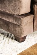 Brown soft microfiber US-made casual style sofa by Furniture of America additional picture 6